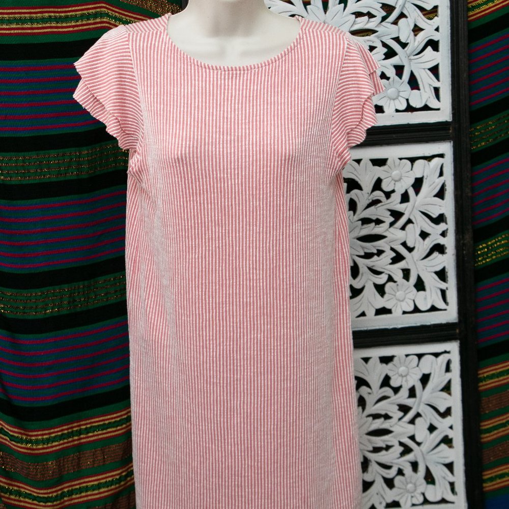 Red and White Stripped Dressed